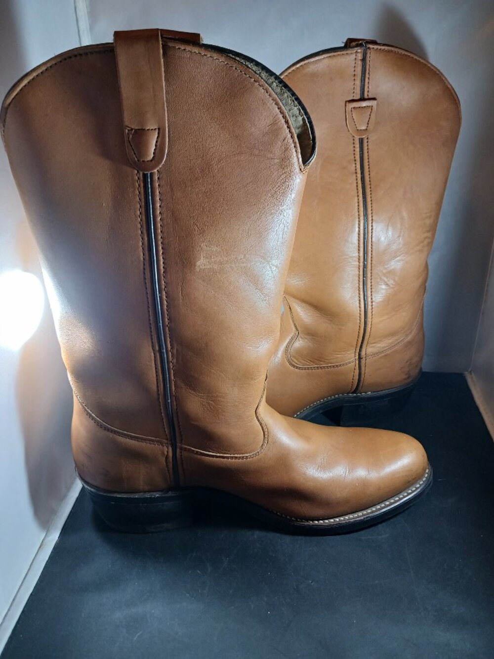 Vintage Santa Fe Boot Co. Men's Cowboy Western Boot size 10D